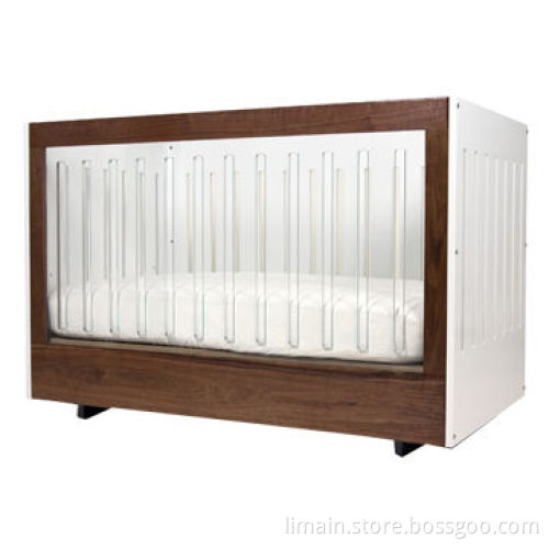 Babies' Crib, Sized 53 x 29.5 x 53.5-inch, White or Gray Color